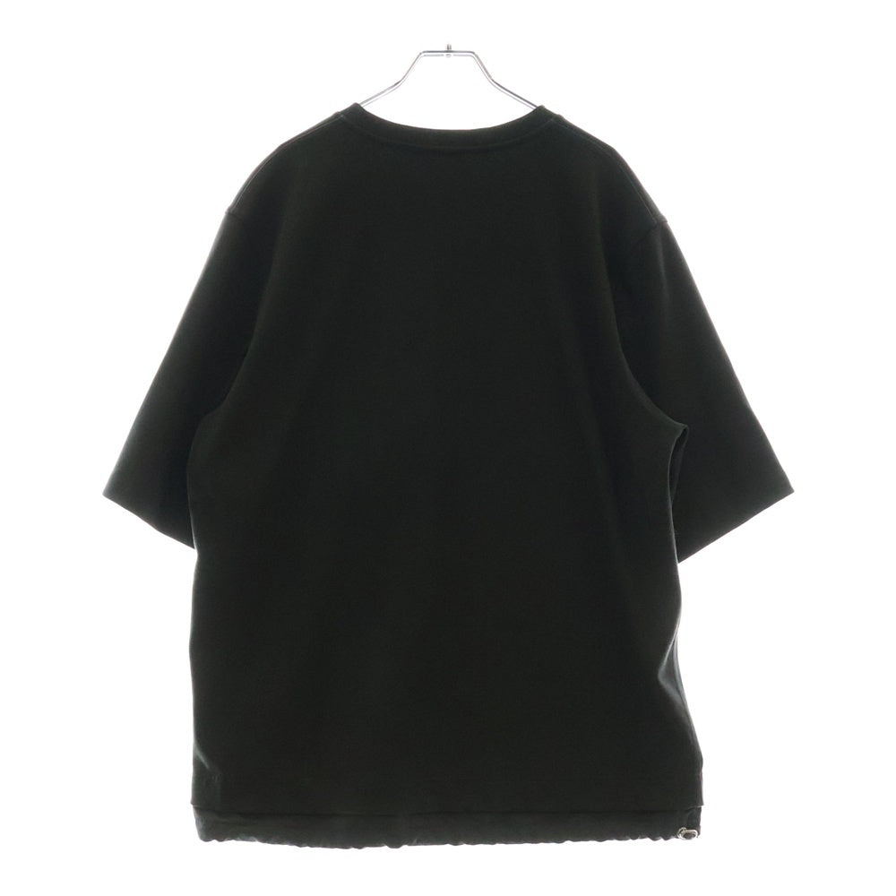 HERMES(エルメス) ナイロン切り替え クルーネック 半袖Tシャツカットソー カーキ