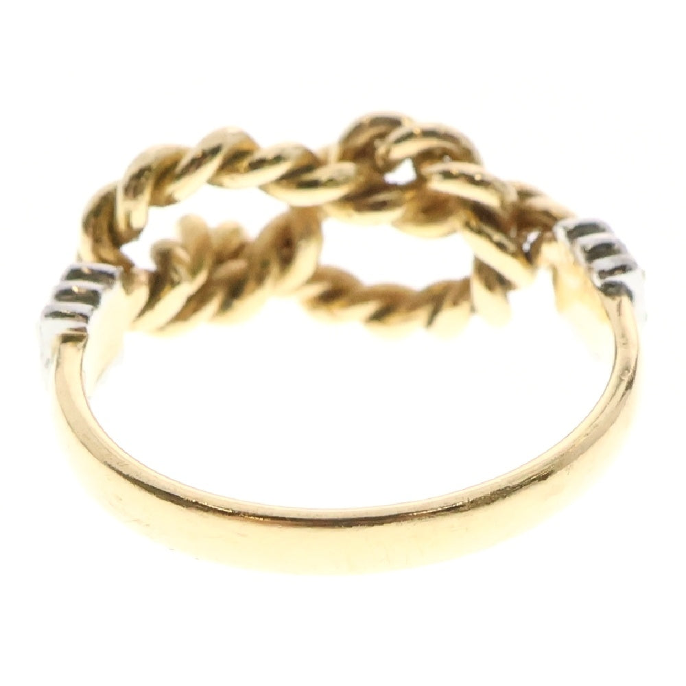 CELINE(セリーヌ) VINTAGE ヴィンテージ 結び目 モチーフ トリオンフ リング ゴールド K18YG レディース