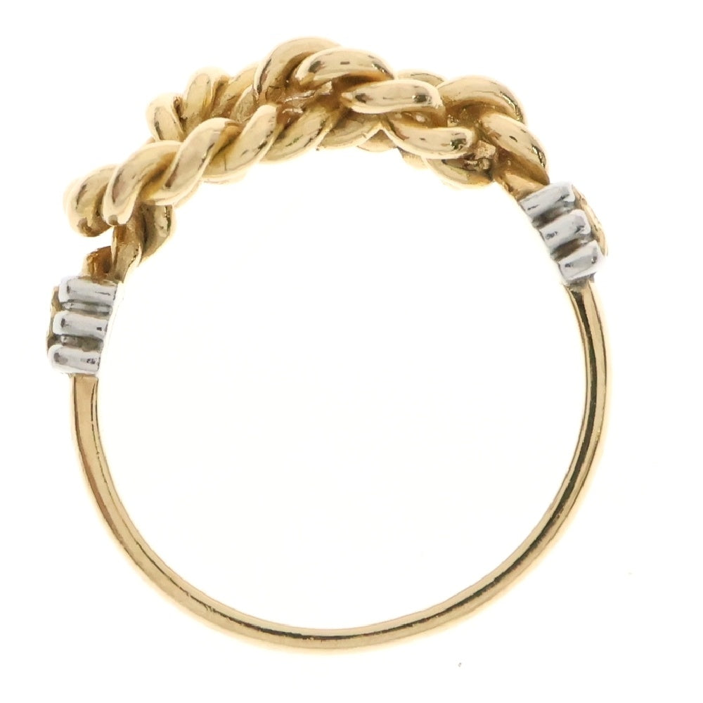 CELINE(セリーヌ) VINTAGE ヴィンテージ 結び目 モチーフ トリオンフ リング ゴールド K18YG レディース