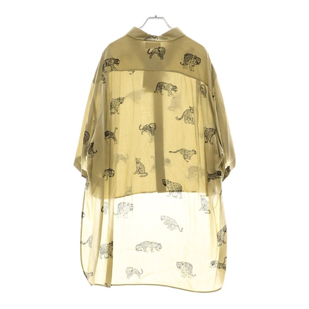 CELINE(セリーヌ) 21AW フィーラインプリントテイルコート半袖シャツ ベージュ 2C708362Q