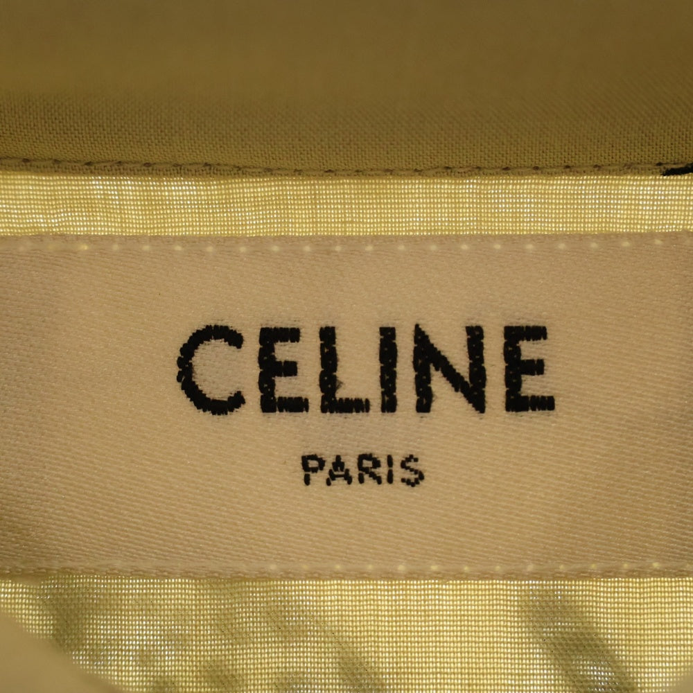 CELINE(セリーヌ) 21AW フィーラインプリントテイルコート半袖シャツ ベージュ 2C708362Q