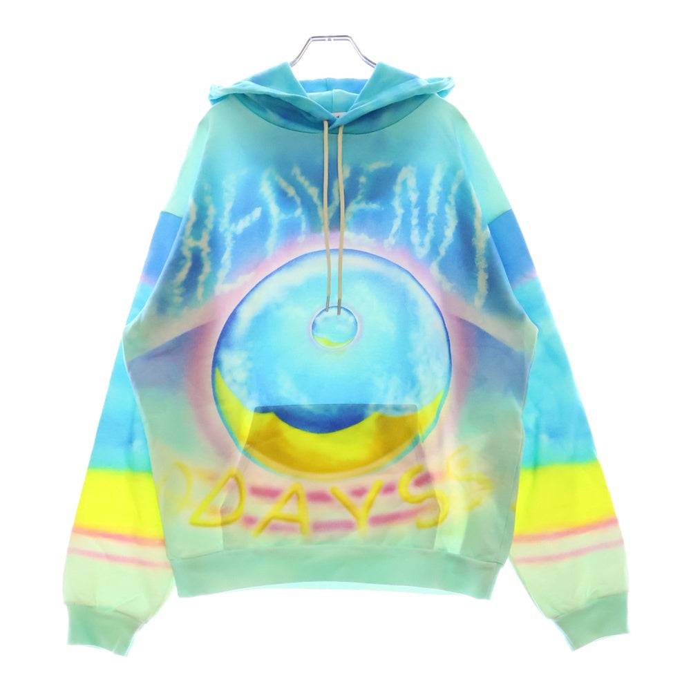 CELINE(セリーヌ) 22SS×Marcelo Lavin HEAVENLY DAYS Loose Hoodie with Print in Cotton Fleece マルセロ・ラヴィン ヘヴンリーデイズ フリース プルオーバーパーカー 2Y698468Q