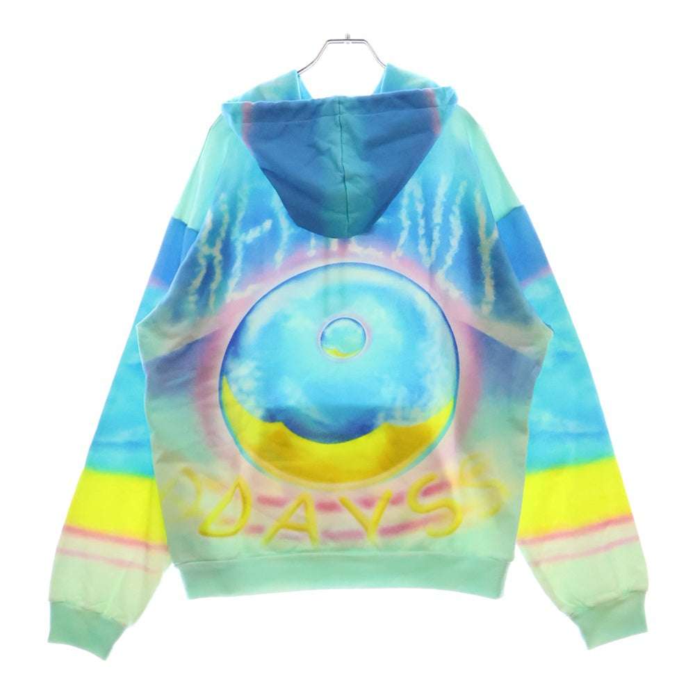 CELINE(セリーヌ) 22SS×Marcelo Lavin HEAVENLY DAYS Loose Hoodie with Print in Cotton Fleece マルセロ・ラヴィン ヘヴンリーデイズ フリース プルオーバーパーカー 2Y698468Q