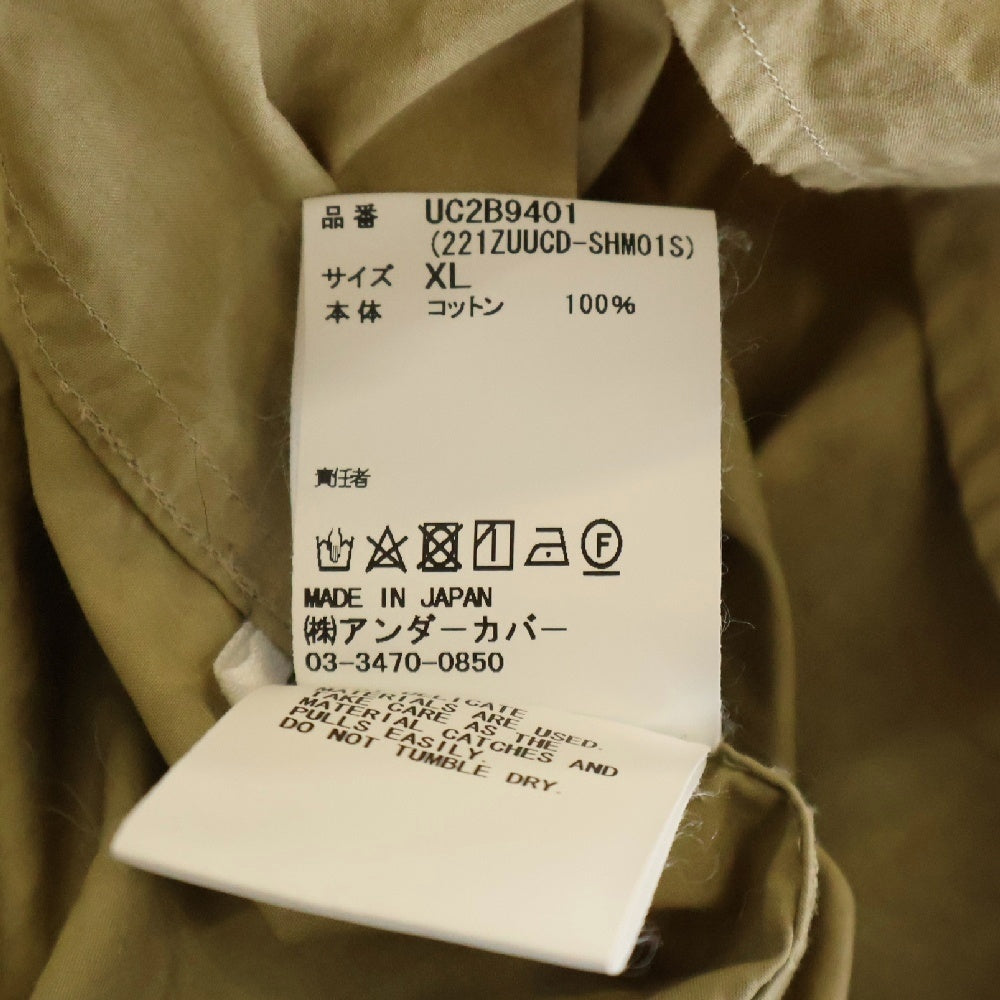 WTAPS(ダブルタップス) 22SS×UNDERCOVER JT/LS/COTTON.BROADCLOTH アンダーカバー 長袖シャツ ベージュ 221ZUUCD-SHM01S