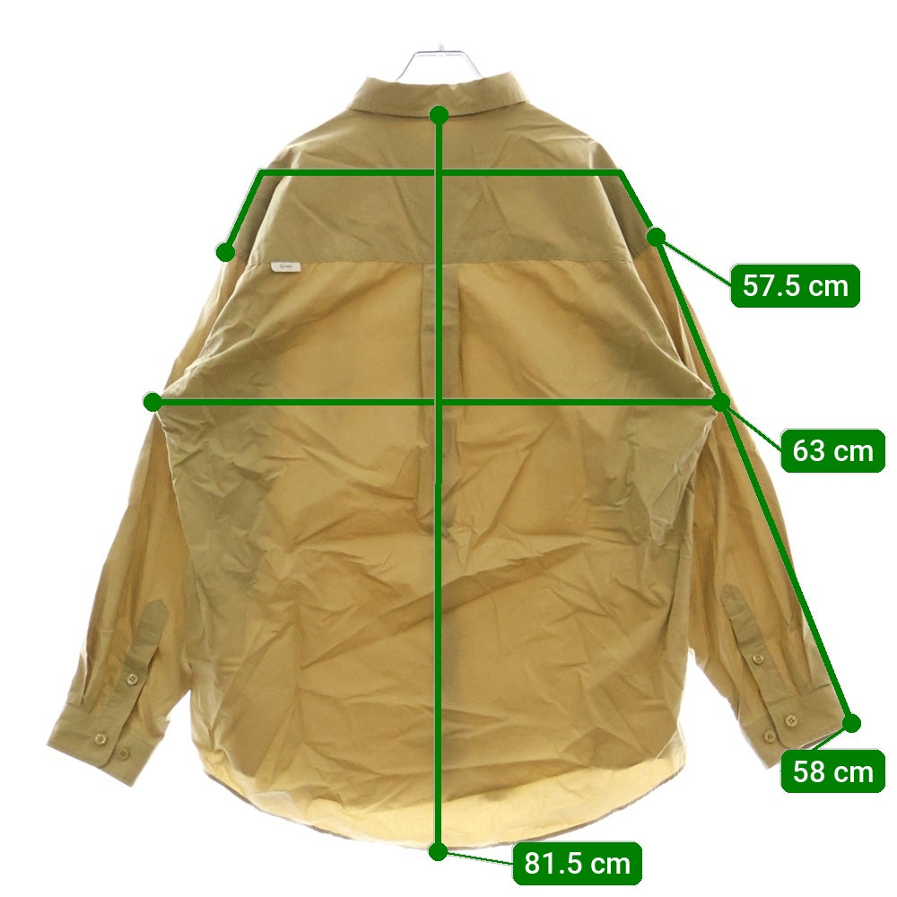 WTAPS(ダブルタップス) 22SS×UNDERCOVER JT/LS/COTTON.BROADCLOTH アンダーカバー 長袖シャツ ベージュ 221ZUUCD-SHM01S