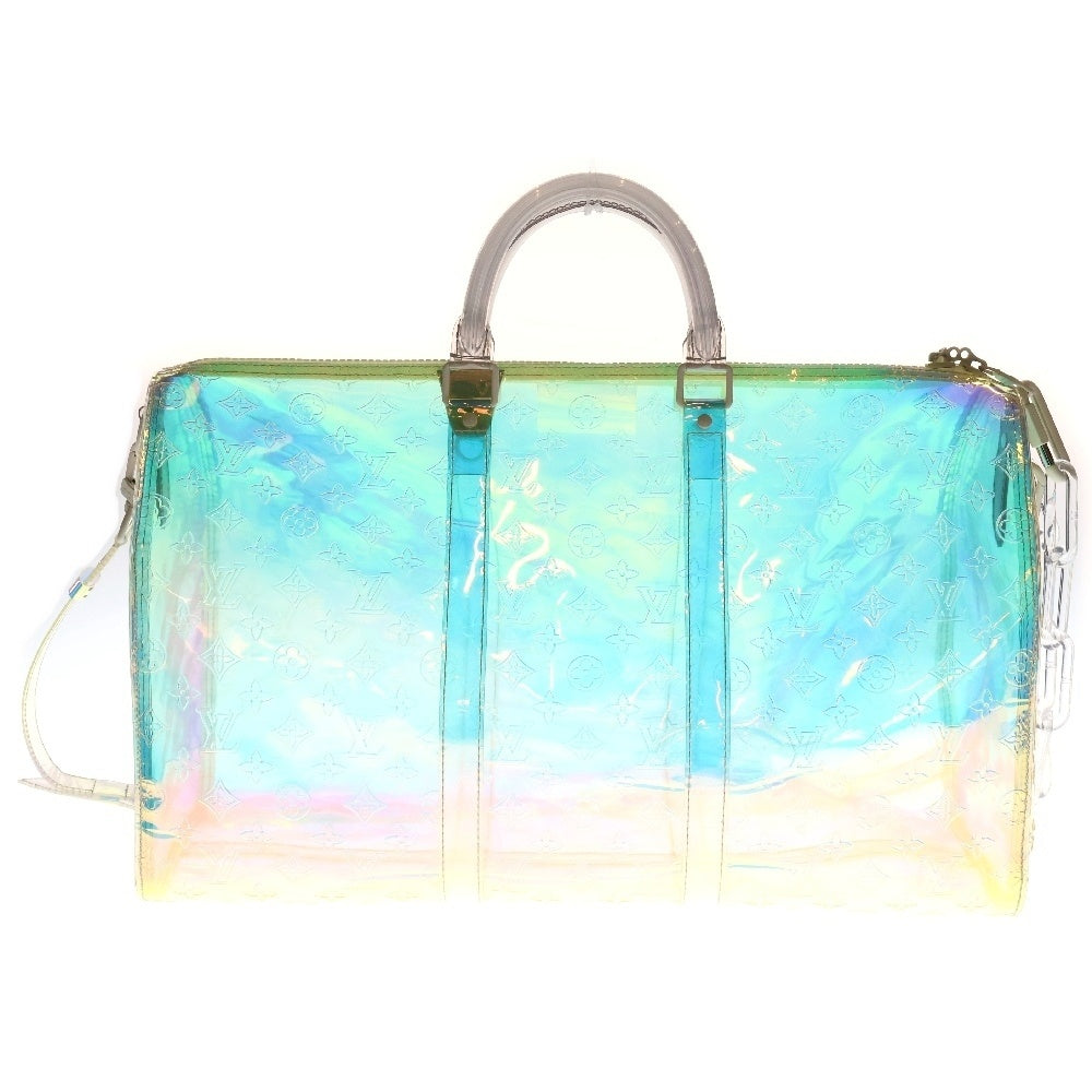 LOUIS VUITTON(ルイヴィトン) モノグラムプリズム キーポルバンドリエール50 ボストンバッグ ショルダーバッグ クリア M53271