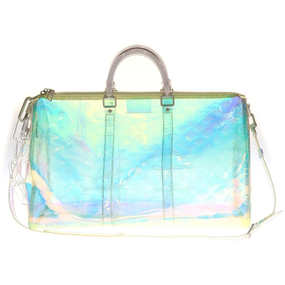 LOUIS VUITTON(ルイヴィトン) モノグラムプリズム キーポルバンドリエール50 ボストンバッグ ショルダーバッグ クリア M53271
