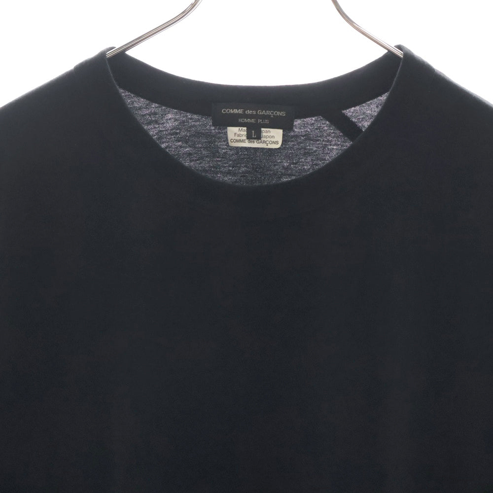 COMME des GARCONS HOMME PLUS(コムデギャルソンオムプリュス) 23SS 再構築 立体 半袖Tシャツ ブラック PK-T028