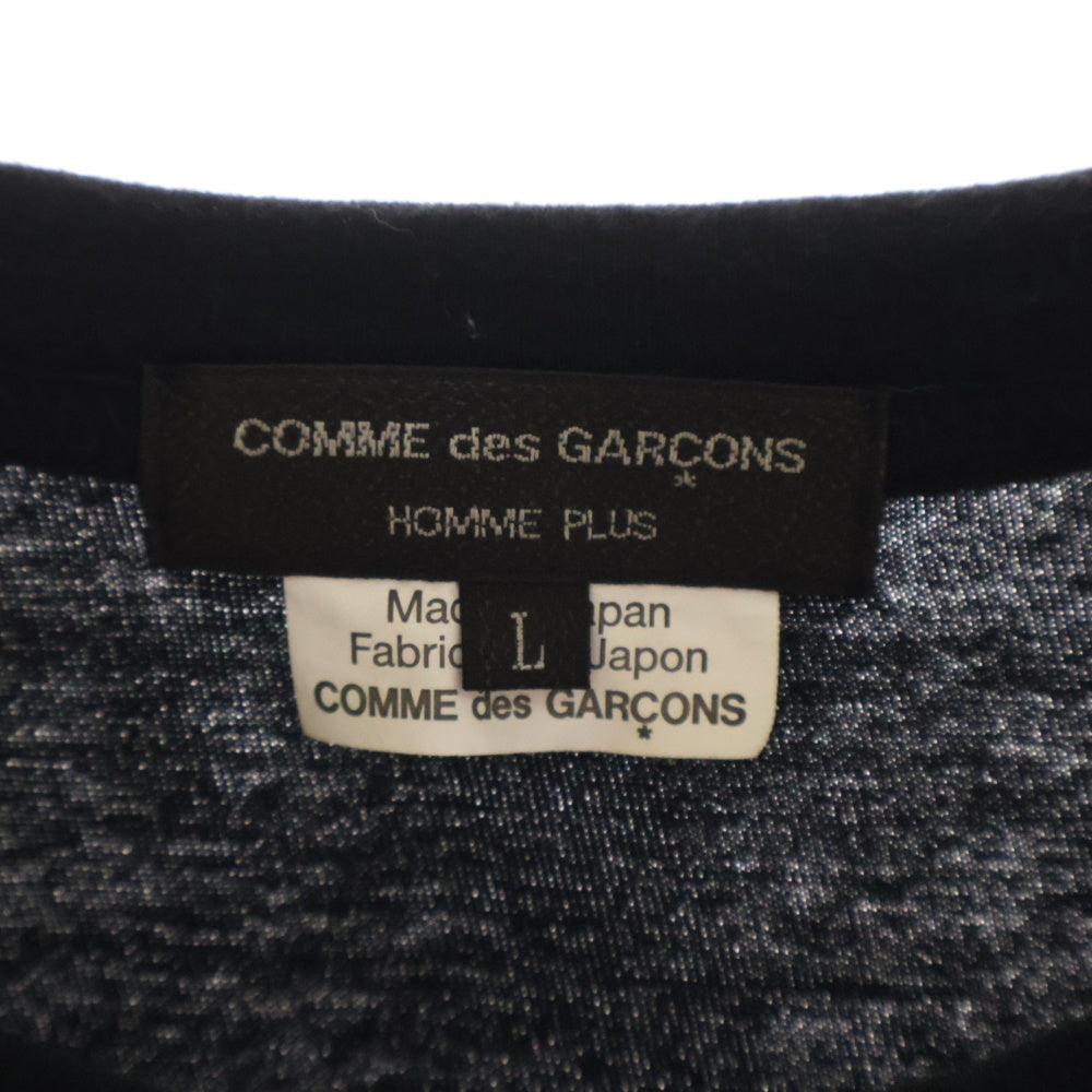 COMME des GARCONS HOMME PLUS(コムデギャルソンオムプリュス) 23SS 再構築 立体 半袖Tシャツ ブラック PK-T028