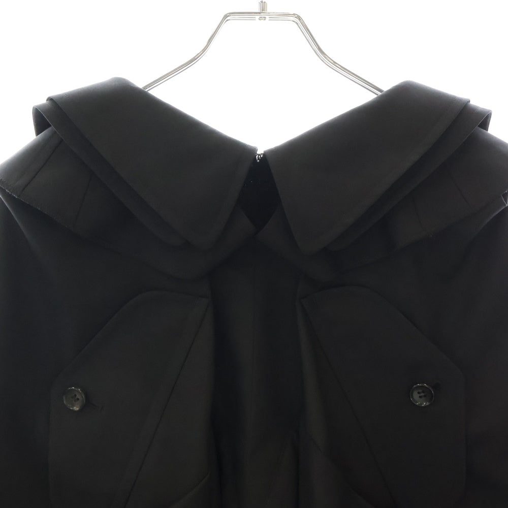 JUNYA WATANABE COMME des GARCONS(ジュンヤワタナベ コムデギャルソン) ダブルカラー ベルト付き変形ジャケット レディース ブラック JE-J028