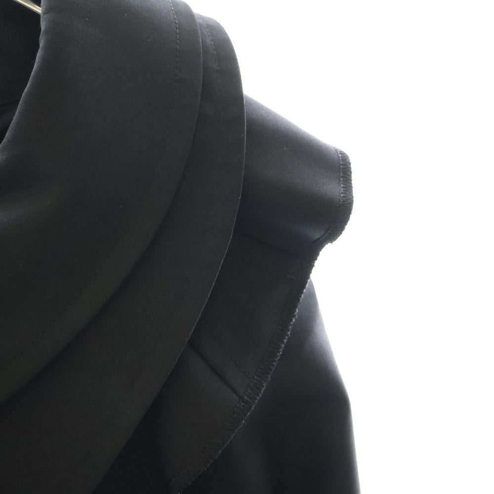 JUNYA WATANABE COMME des GARCONS(ジュンヤワタナベ コムデギャルソン) ダブルカラー ベルト付き変形ジャケット レディース ブラック JE-J028