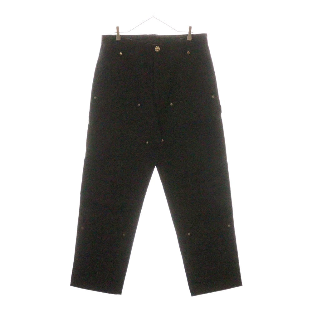 CHROME HEARTS(クロムハーツ) CARPENTER CNVS BLK カーペンターキャンバスダブルニーロングパンツ ブラック