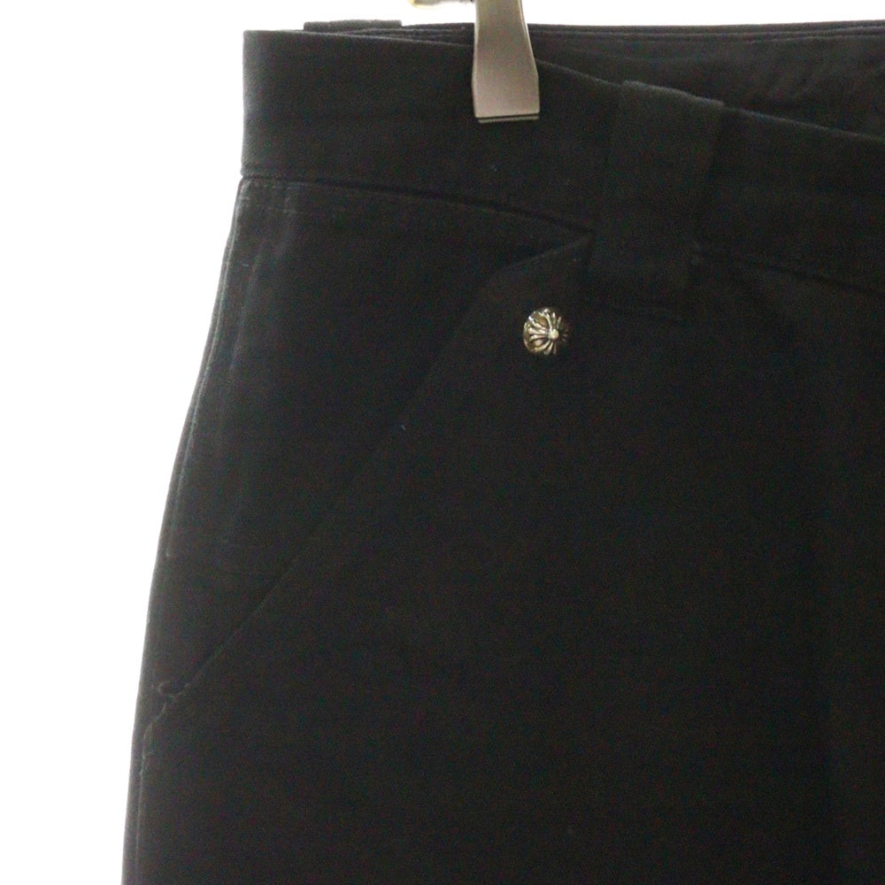 CHROME HEARTS(クロムハーツ) CARPENTER CNVS BLK カーペンターキャンバスダブルニーロングパンツ ブラック