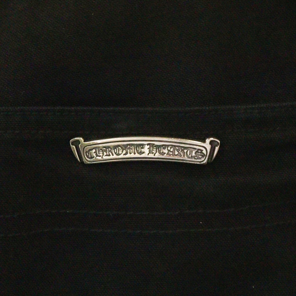 CHROME HEARTS(クロムハーツ) CARPENTER CNVS BLK カーペンターキャンバスダブルニーロングパンツ ブラック