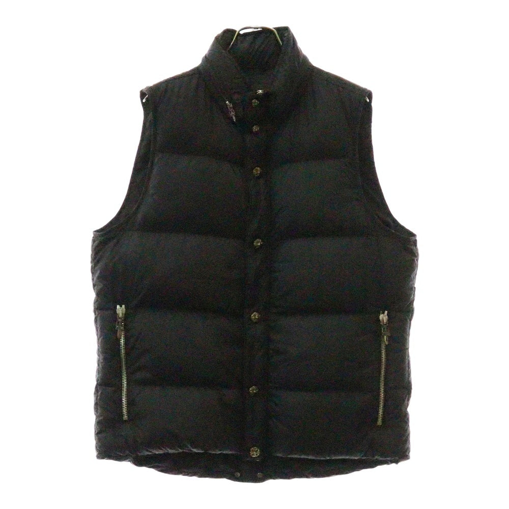 CHROME HEARTS(クロムハーツ) STIFF VEST スティッフ CHプラス総柄クロスボールボタンナイロンダウンベスト ブラック