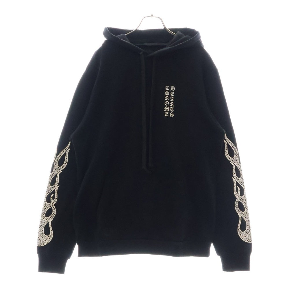 CHROME HEARTS(クロムハーツ) Arm Flame Pullover Hoodie アームフレイム スウェットプルオーバーパーカー ブラック