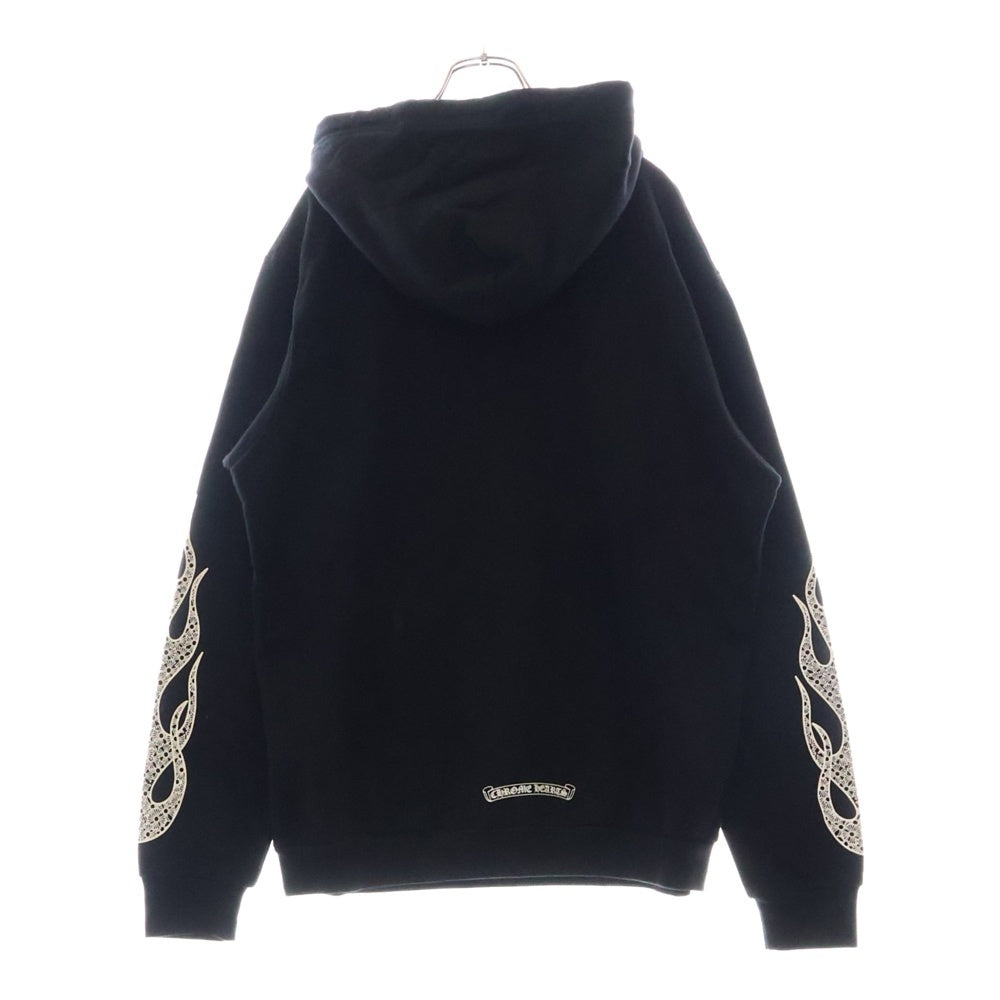 CHROME HEARTS(クロムハーツ) Arm Flame Pullover Hoodie アームフレイム スウェットプルオーバーパーカー ブラック