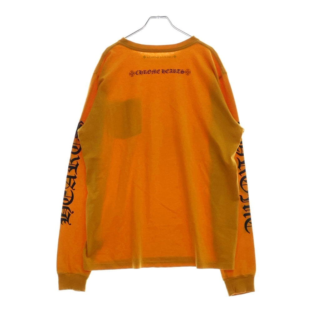 CHROME HEARTS(クロムハーツ) Mustard Arm Logo L/S Tee マスタードアームロゴ ロングスリーブクルーネック長袖Tシャツカットソー ロンT マスタード