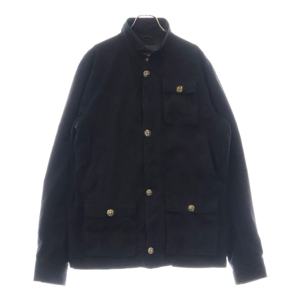 CHROME HEARTS(クロムハーツ) CHERRY BOMB チェリーボム クロスボールボタンミリタリーブルゾン ブラック