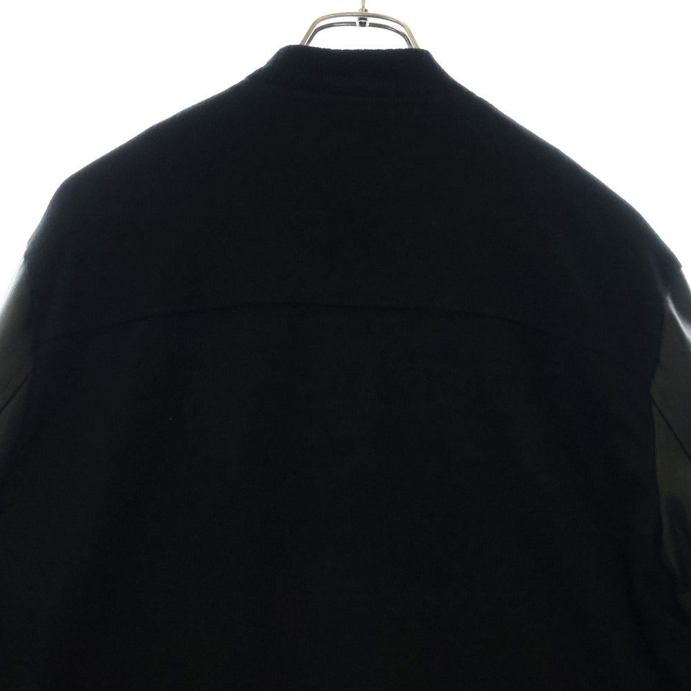 CHROME HEARTS(クロムハーツ) LETTERMAN レターマン CHマルチレザーパッチレザースリーブブルゾン ジャケット ブラック/シルバー