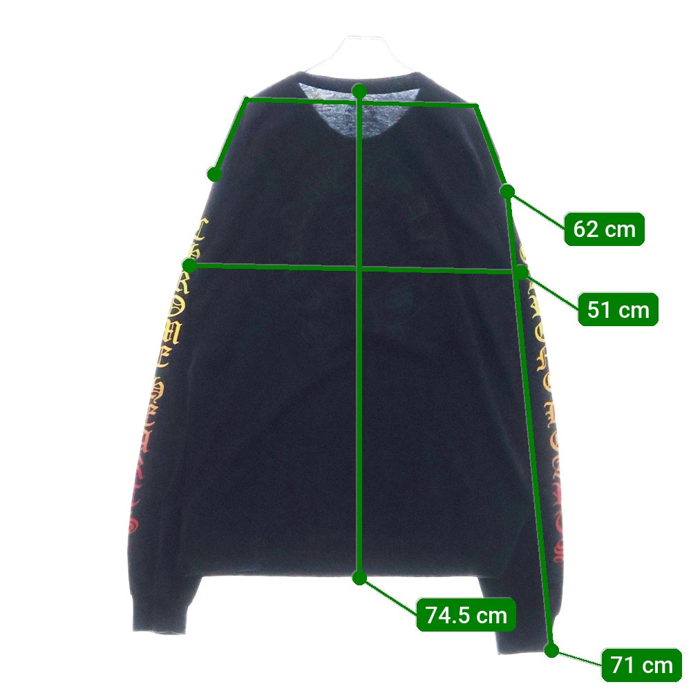 CHROME HEARTS(クロムハーツ) Arm Gradation Logo L/S Tee アームグラデーションロゴ 長袖Tシャツ ブラック