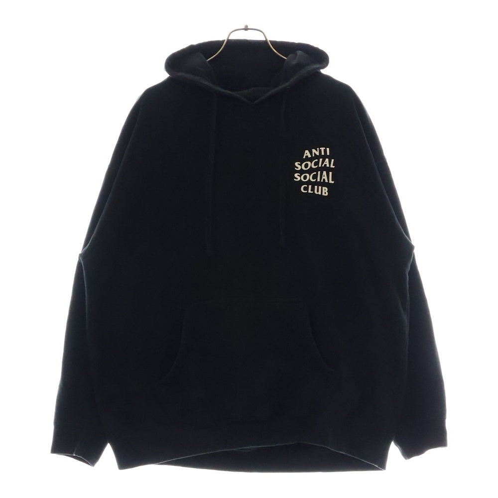 ANTI SOCIAL SOCIAL CLUB(アンチソーシャルソーシャルクラブ) ロゴプリント スウェット プルオーバーパーカー ブラック SS4500P