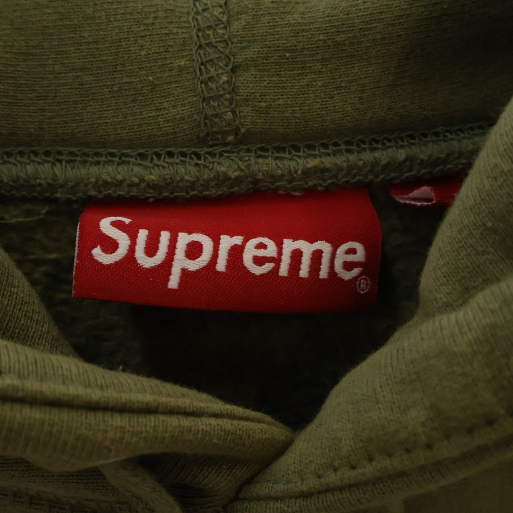 SUPREME(シュプリーム) 20AW Cross Box Logo Hooded Sweatshirt クロス ボックスロゴ スウェット プルオーバーパーカー オリーブ