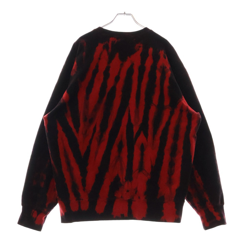 SUPREME(シュプリーム) 21AW Small Box Crewneck Red Tie Dye スモールボックスロゴ タイダイ クルーネック スウェットトレーナー レッド
