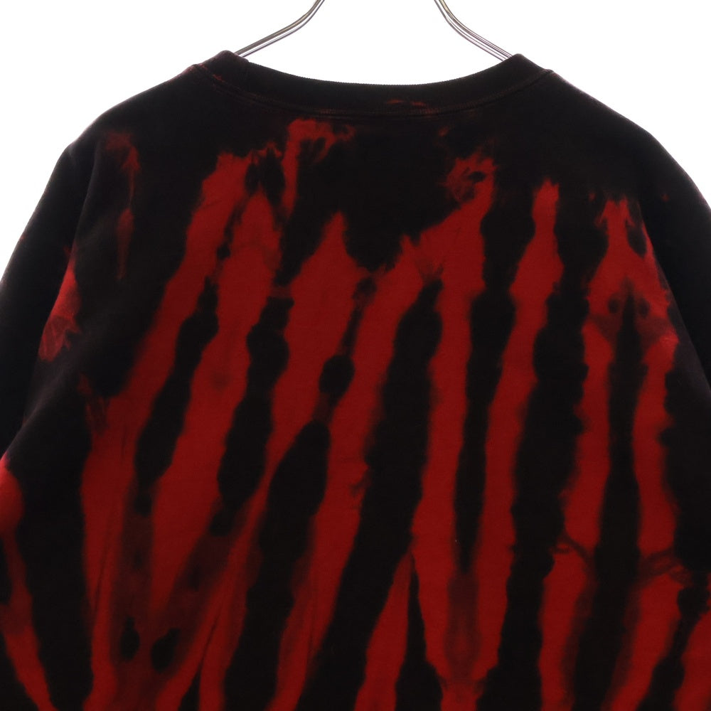 SUPREME(シュプリーム) 21AW Small Box Crewneck Red Tie Dye スモールボックスロゴ タイダイ クルーネック スウェットトレーナー レッド
