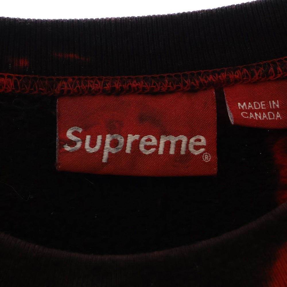 SUPREME(シュプリーム) 21AW Small Box Crewneck Red Tie Dye スモールボックスロゴ タイダイ クルーネック スウェットトレーナー レッド