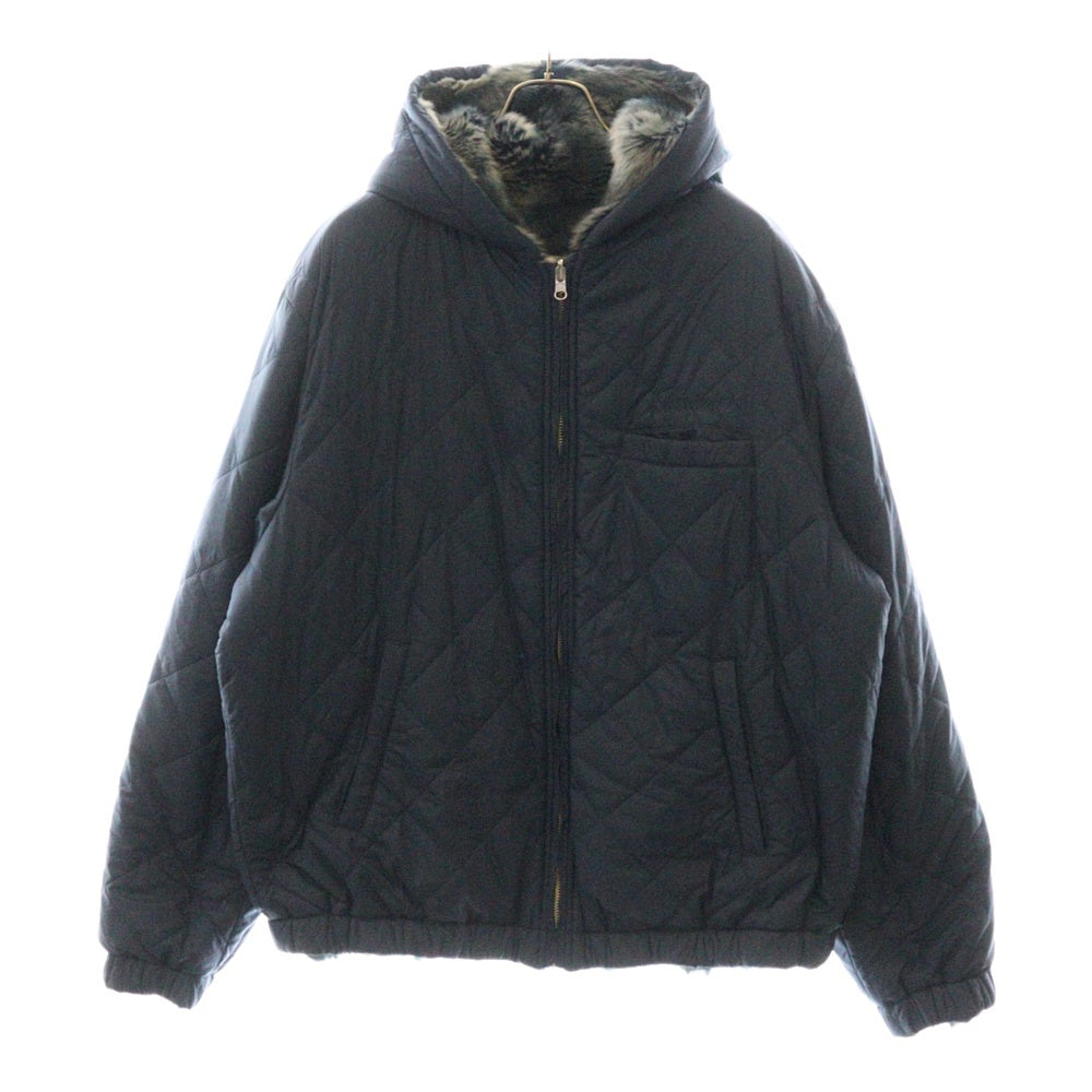 SUPREME(シュプリーム) 20AW Faux Fur Reversible Hooded Jacket リバーシブル フェイク ファー フーディ ジャケット ブルー
