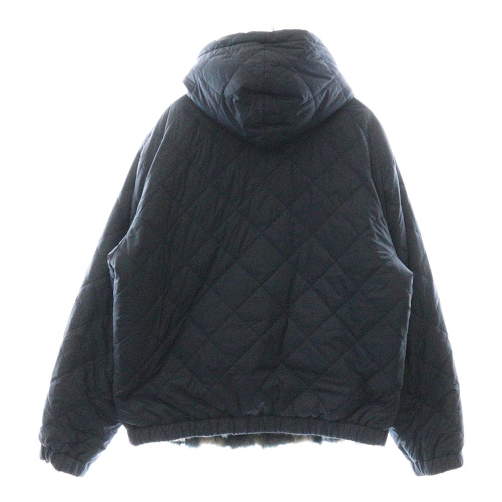 SUPREME(シュプリーム) 20AW Faux Fur Reversible Hooded Jacket リバーシブル フェイク ファー フーディ ジャケット ブルー