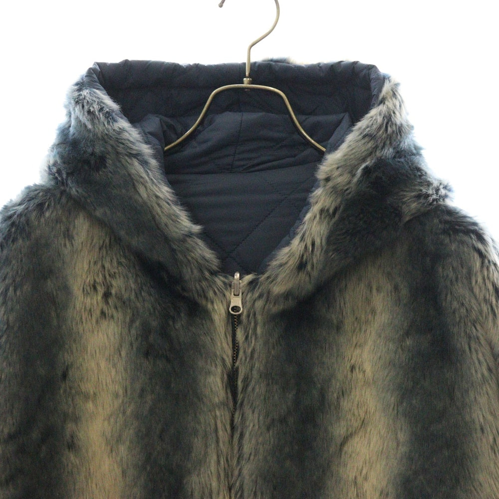 SUPREME(シュプリーム) 20AW Faux Fur Reversible Hooded Jacket リバーシブル フェイク ファー フーディ ジャケット ブルー