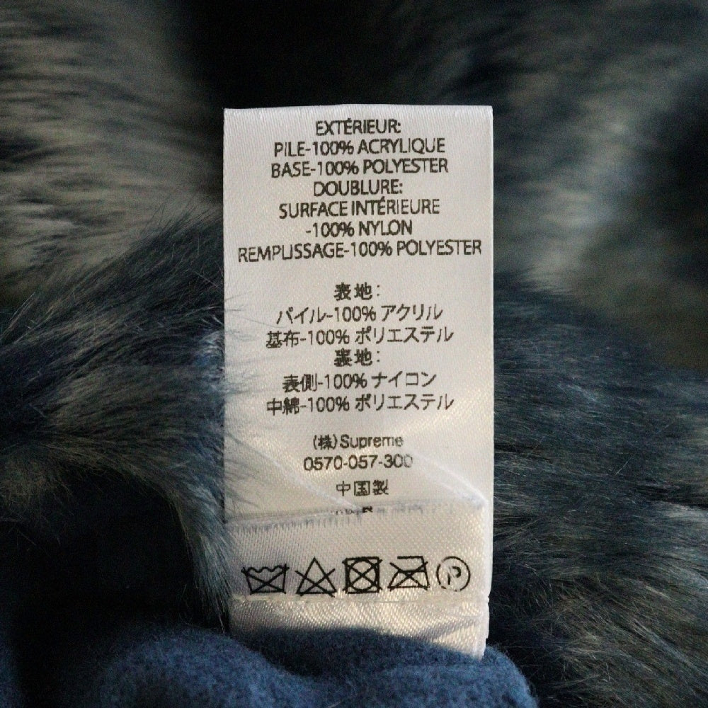 SUPREME(シュプリーム) 20AW Faux Fur Reversible Hooded Jacket リバーシブル フェイク ファー フーディ ジャケット ブルー