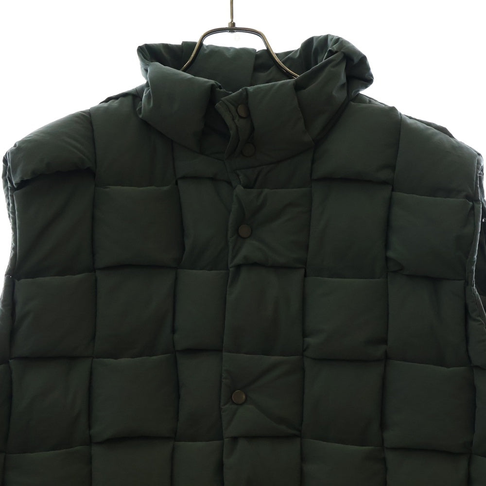 BOTTEGA VENETA(ボッテガヴェネタ) パデッドウーブンナイロン ダウンベスト カーキ 644982 VF4K0