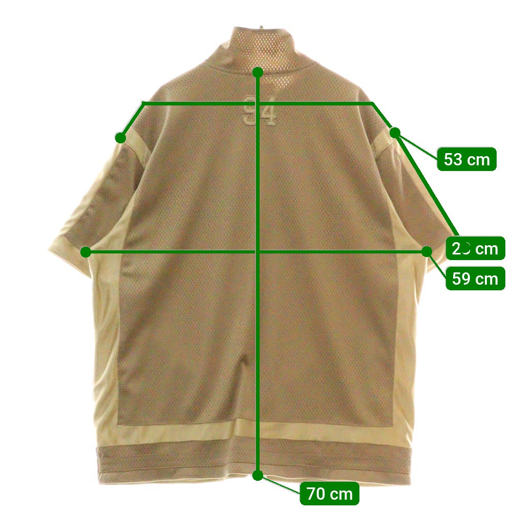 SUPREME(シュプリーム) 21SS Mesh Warm Up Top メッシュウォームアップトップ ジップアップシャツ 半袖 ベージュ