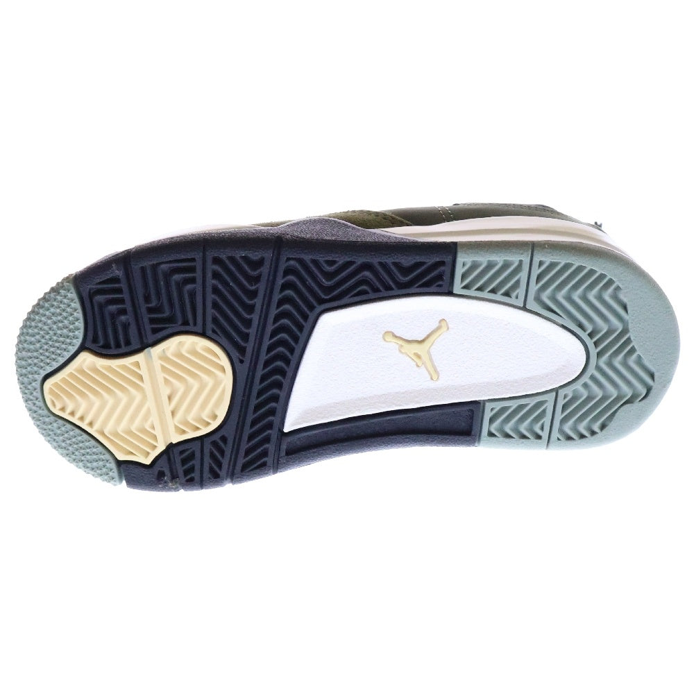 NIKE(ナイキ) AIR JORDAN 4 RETRO SE CRAFT TD ジョーダン4 オリーブ ハイカットスニーカーシューズ カーキ キッズ US10C/16cm FB9930-200