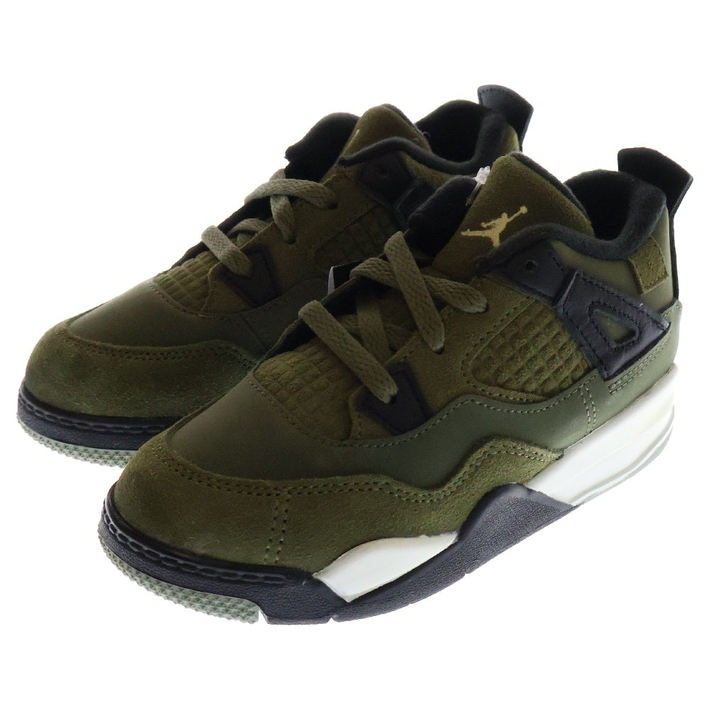 NIKE(ナイキ) AIR JORDAN 4 RETRO SE CRAFT TD ジョーダン4 オリーブ ハイカットスニーカーシューズ カーキ キッズ US10C/16cm FB9930-200