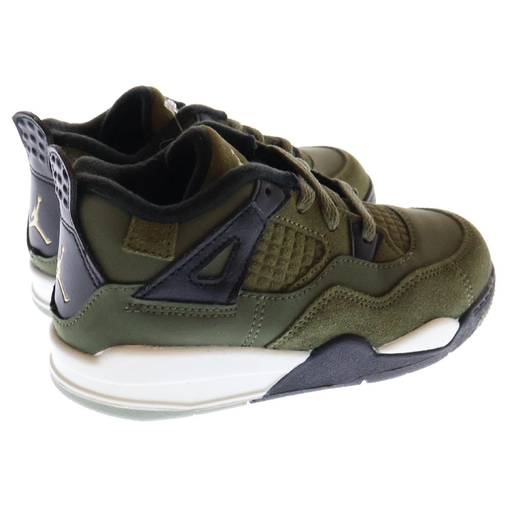 NIKE(ナイキ) AIR JORDAN 4 RETRO SE CRAFT TD ジョーダン4 オリーブ ハイカットスニーカーシューズ カーキ キッズ US10C/16cm FB9930-200