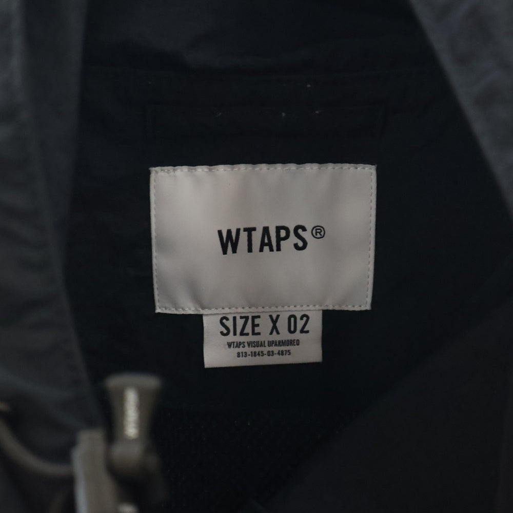 WTAPS(ダブルタップス) 22AW SBS / JACKET / NYLON. TUSSAH. FORTLESS ナイロンアノラックジャケット ブラック 222WVDT-JKM02