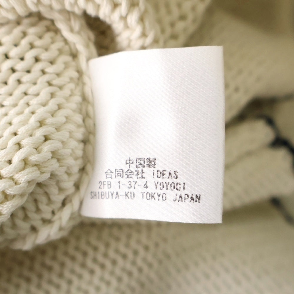 HEUGN(ユーゲン) 22AW ミドルゲージ ロールネック ニットセーター アイボリー KNITWEAR 010