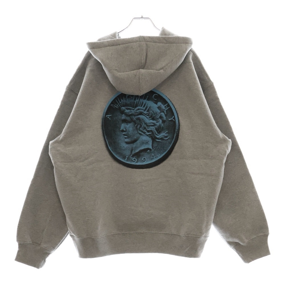 SUPREME(シュプリーム) 24AW Anarchy Hooded Sweatshirt アナーキーロゴ スウェットプルオーバーパーカー グレー