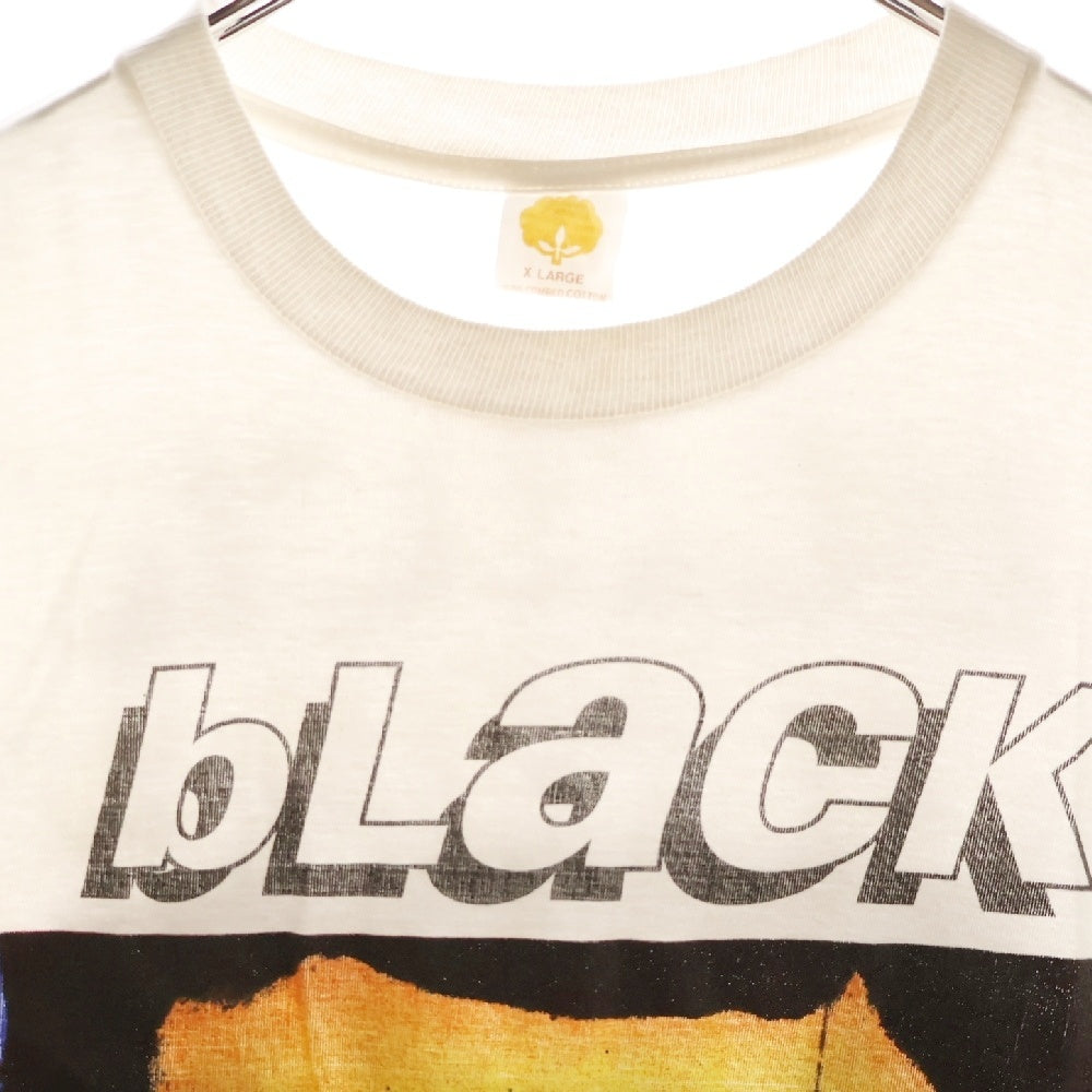 VINTAGE(ヴィンテージ) 90s VINTAGE BLACK GRAPE ヴィンテージ ブラック グレープ 両面プリント クルーネック 半袖Tシャツ カットソー ホワイト