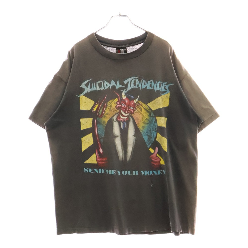 VINTAGE(ヴィンテージ) 90s VINTAGE SUICIDAL TENDENCIES SEND ME YOUR MONEY ヴィンテージ ソーシャル ディスタンス センド ミー ユアー マネー クルーネック 半袖Tシャツ