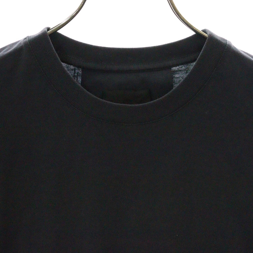 GIVENCHY(ジバンシィ) 4Gロゴ刺繍 クルーネック 半袖Tシャツ カットソー ブラック BM716B3Y6B