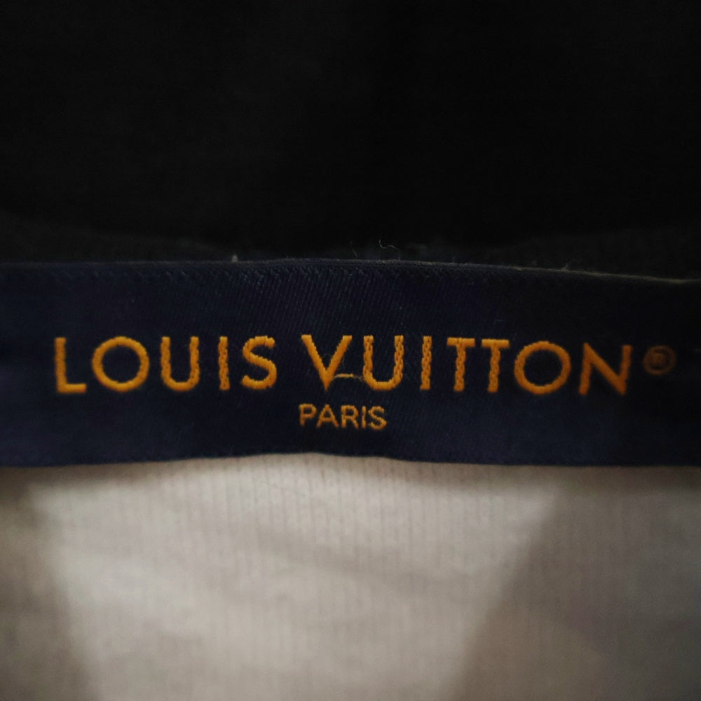 LOUIS VUITTON(ルイヴィトン) 23SS モノグラム グラディエント ジャガード コットン ニット プルオーバーパーカー ブラック RM231Q USO HNN45W