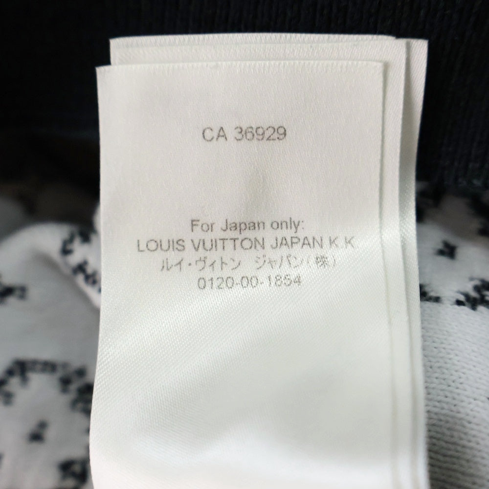 LOUIS VUITTON(ルイヴィトン) 23SS モノグラム グラディエント ジャガード コットン ニット プルオーバーパーカー ブラック RM231Q USO HNN45W