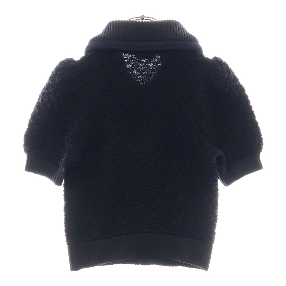 FENDI(フェンディ) レーヨン ナイロン 半袖 ポロシャツ トップス ネイビー レディース FZX532 AD5J