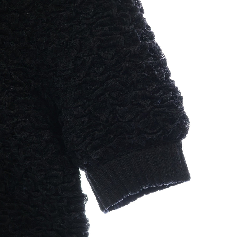 FENDI(フェンディ) レーヨン ナイロン 半袖 ポロシャツ トップス ネイビー レディース FZX532 AD5J