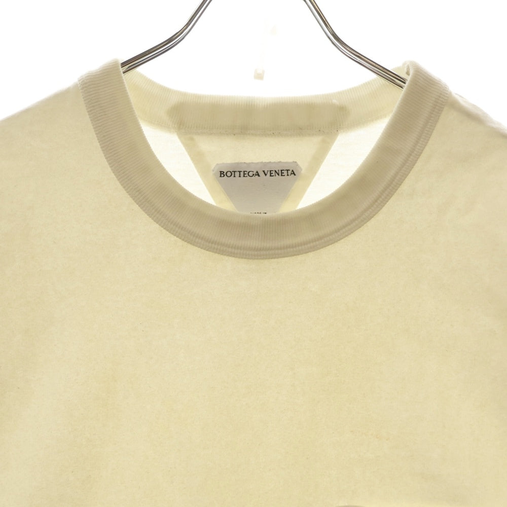 BOTTEGA VENETA(ボッテガヴェネタ) リベットポケット付き クルーネック 半袖Tシャツ カットソー ホワイト 702402 VKLZ0